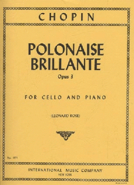 Chopin | Polonaise Brillante Op. 3 for cello and piano