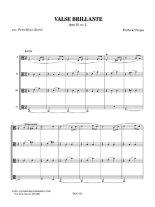 Chopin | Valse brillante, opus 34, no. 2 for 4 altos and 4 violas