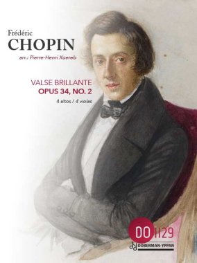 Chopin | Valse brillante, opus 34, no. 2 for 4 altos and 4 violas
