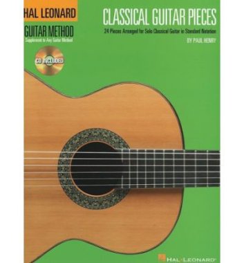 Classical Guitar Pieces, 24 Pieces arr. by Henry for Solo Guitar