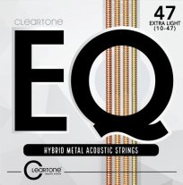 Cleartone 7810 EQ Hybrid Metal Extra Lt Acoustic Guitar Strings 10-47
