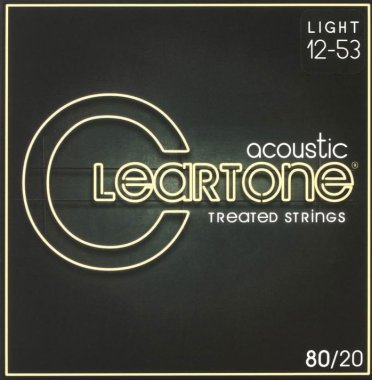 Cleartone 80/20 Bronze Acoustic Guitar Strings 7612 Light 12-53