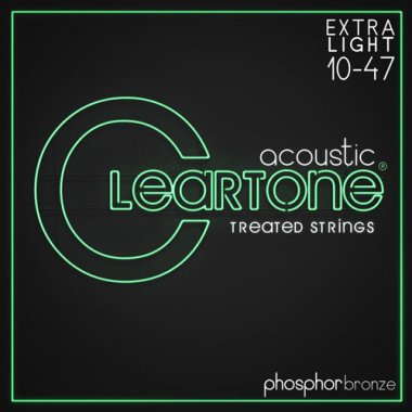 Cleartone Treated Phosphor Acoustic Strings 7410 Ultra Light 10-47