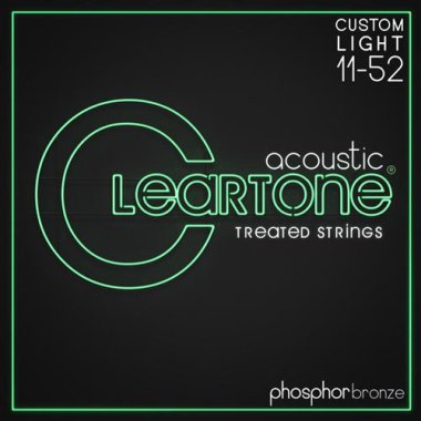 Cleartone Treated Phosphor Acoustic Strings 7411 Custom Light 11-52