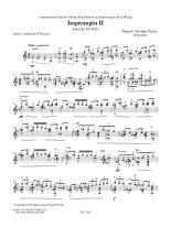 Coleridge-Taylor | GFA Spotlight Series, Impromptu II for solo guitar