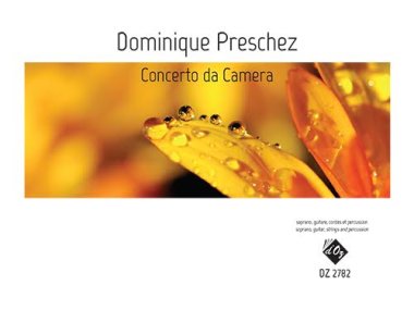 Concerto da Camera by Dominique Preschez | voice, guitar, strings, tmp