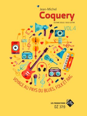 Coquery | Voyage au pays du blues, folk et rag Vol. 4 for solo guitar