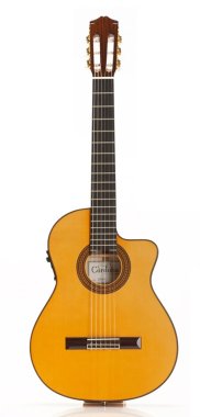 Cordoba 55FCE Thinbody Flamenco Nylon Guitar with pickup and HumiCase