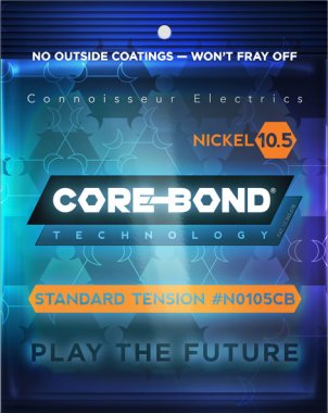 Core-Bond Regular Tension .0105 Electric Guitar Strings