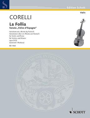 Corelli | Sonata, Op. 5, No. 12 La Follia for violin and piano