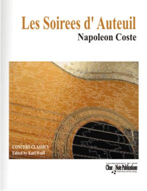 Coste | Les Soirees d' Auteuil for solo guitar