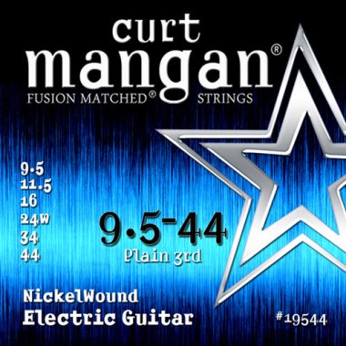 Curt Mangan 19544 Nickel Wound Electric Guitar, 9.5-44