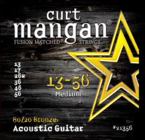 Curt Mangan 21356 80/20 Bronze Acoustic Guitar, 13-56
