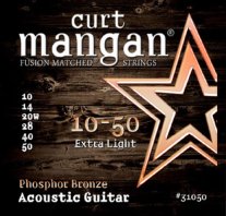 Curt Mangan 31050 Phosphor Bronze Acoustic Guitar, 10-50