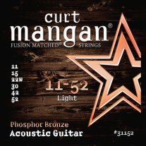 Curt Mangan 31152 Phosphor Bronze Acoustic Guitar, 11-52