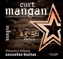 Curt Mangan 31356 Phosphor Bronze Acoustic Guitar, 13-56