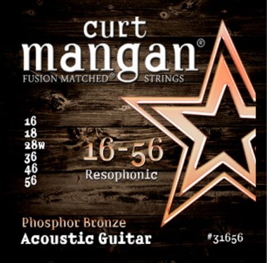 Curt Mangan 31656 Phosphor Bronze Resophonic / Resonator Guitar Strings