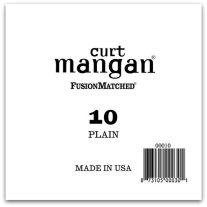 Curt Mangan Plain Steel Single Guitar String, Ball End .010