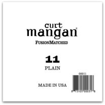 Curt Mangan Plain Steel Single Guitar String, Ball End .011
