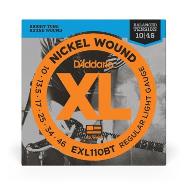 D'Addario Balanced Tension Electric Guitar EXL110BT Reg Light 10-46
