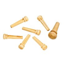 D'Addario Bridge Pins & End Pin - Boxwood, Set of 7