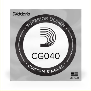 D'Addario Chrome Flatwound CG040 XL .040 inches 1.02 mm Single String