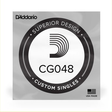 D'Addario Chrome Flatwound CG048 XL .048 inches 1.22 mm Single String