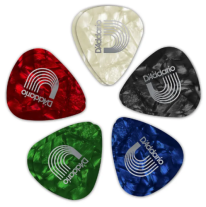 D'Addario Classic Pearl Celluloid Light .50mm, single pick, assorted colors