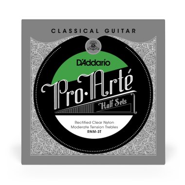 D'Addario Classic Rectified Nylon MT Guitar Strings RNM-3T, Treble Set