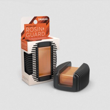 D'Addario DRGBK-VR200 Rosin Guard with Natural Light Bow Rosin