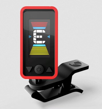 D'Addario Eclipse Clip-On Headstock Tuner, Red PW-CT-17RD