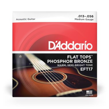 D'Addario EFT17 Flat Tops Acoustic Guitar Strings Medium 13-56