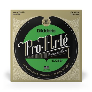 D'Addario EJ25B Flamenco Guitar Strings with Black Trebles, Full Set