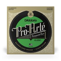 D'Addario EJ25C Flamenco Guitar Strings with Clear Trebles, Full Set