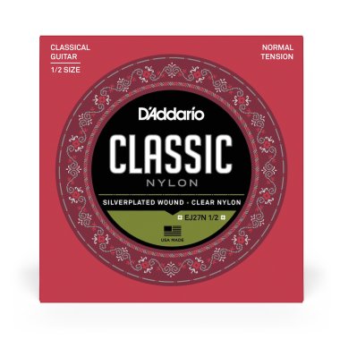 D'Addario EJ27N 1/2 Student Nylon Fractional, Normal Tension