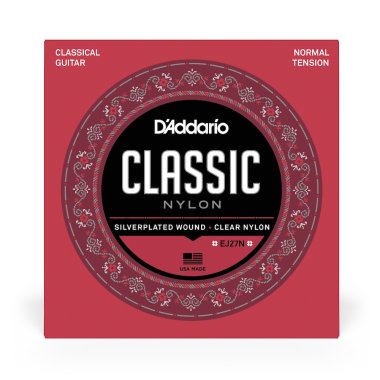 D'Addario EJ27N Classic Nylon NT Classical Guitar Strings, Full Set