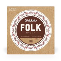 D'Addario EJ34 Folk Nylon Classical Guitar Strings, Full Set