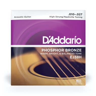 D'Addario EJ38H High Strung Nashville Tuning Phosphor Bronze 10-27
