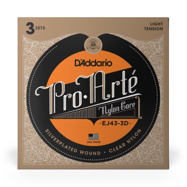 D'Addario EJ43-3D Pro Arte LT Classical Guitar Strings, 3 Full Sets