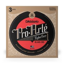 D'Addario EJ45-3D Pro Arte NT Classical Guitar Strings, 3 Full Sets