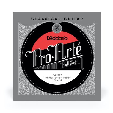 D'Addario EJ45FF Carbon NT Classical Guitar Strings CBN-3T, Treble Set