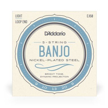 D'Addario EJ60 5-String Banjo Nickel Wound Light Gauge 9-20