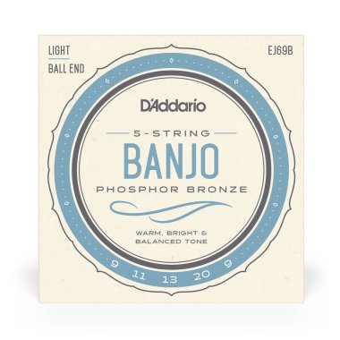 D'Addario EJ69B 5-String Ball-End Banjo Phosphor Bronze Light 9-20