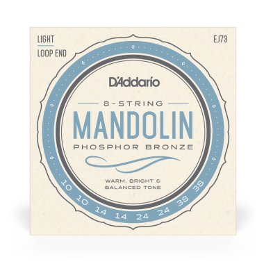 D'Addario EJ73 Phosphor Bronze Mandolin Strings, Light 10-38