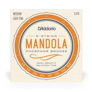 D'Addario EJ76 Phosphor Bronze Mandola Strings Loop-End (15-52)