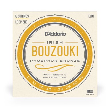 D'Addario EJ81 Irish Bouzouki Phosphor Bronze Wound, Full Set