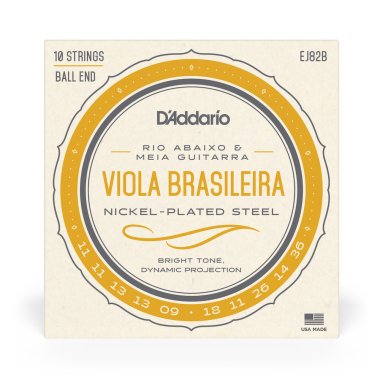 D'Addario EJ82B Viola Brasileira Set, Rio Abaixo and Meia Guitarra