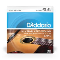 D'Addario EJ84L Gypsy Jazz Acoustic Guitar Strings Light Loop 10-44