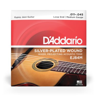 D'Addario EJ84M Gypsy Jazz Acoustic Guitar Strings Medium Loop 11-45
