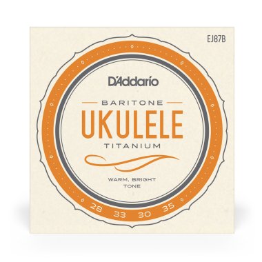 D'Addario EJ87B Titanium Ukulele, Baritone